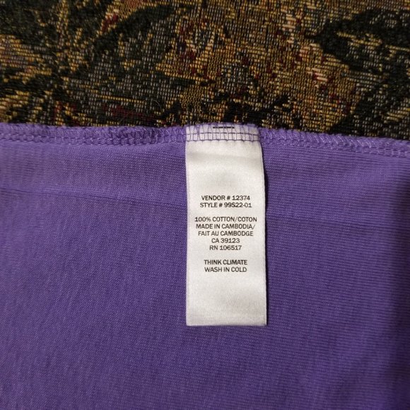 Mauve, short sleeve t-shirt, round neck, cotton, Northern Reflections, XL - Picture 5 of 6